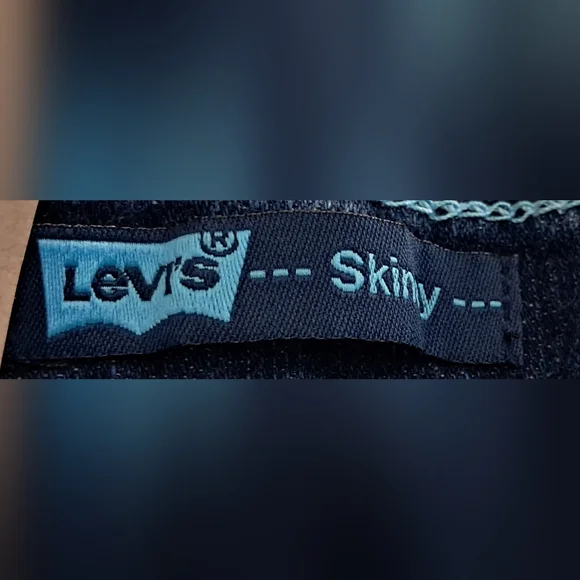 Levi's Skinny Adjustable Waist Stretch Denim Jeans Kids Girls Sz 12 NWT - Picture 5 of 10